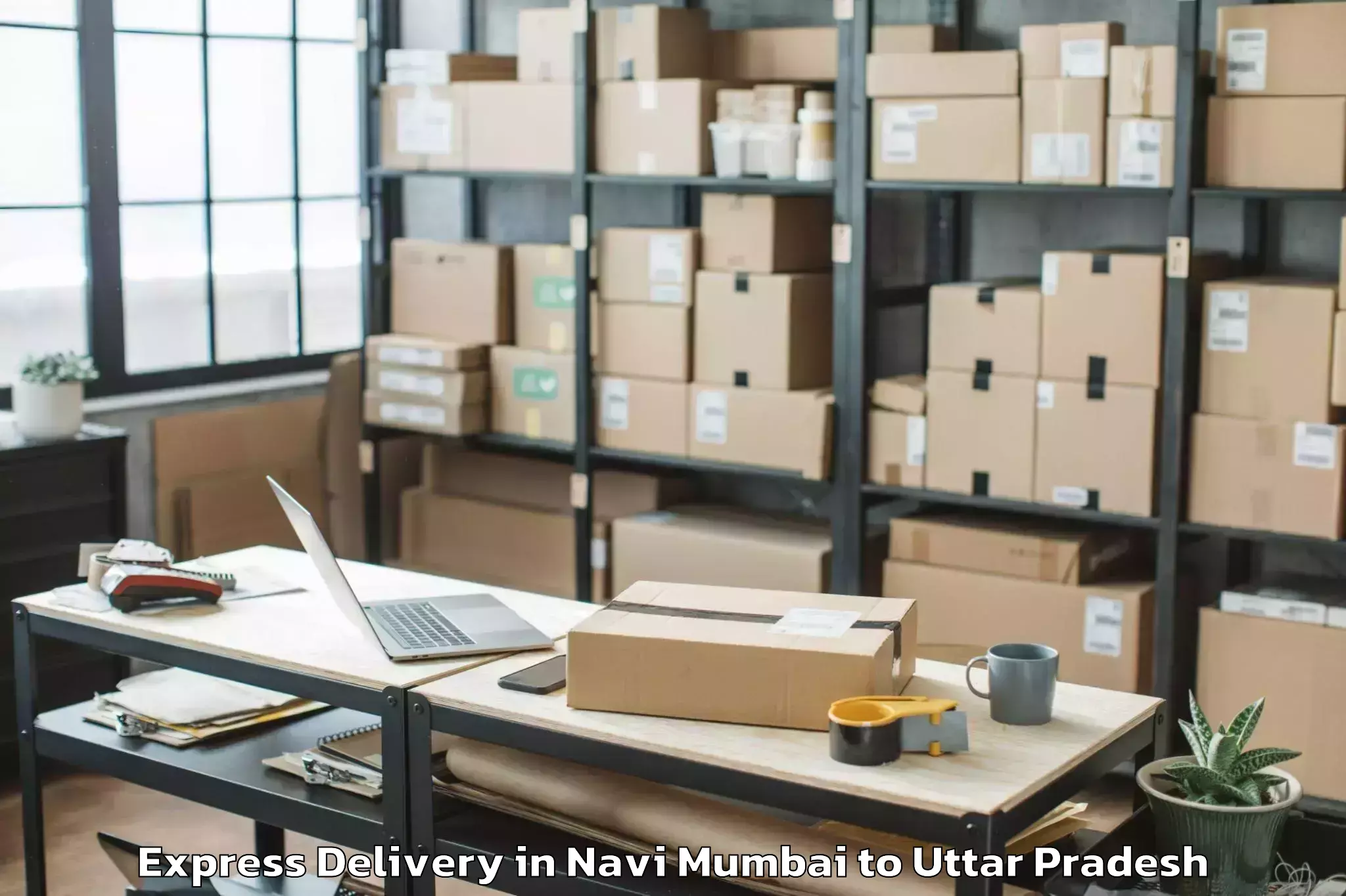 Professional Navi Mumbai to Bakewar Express Delivery